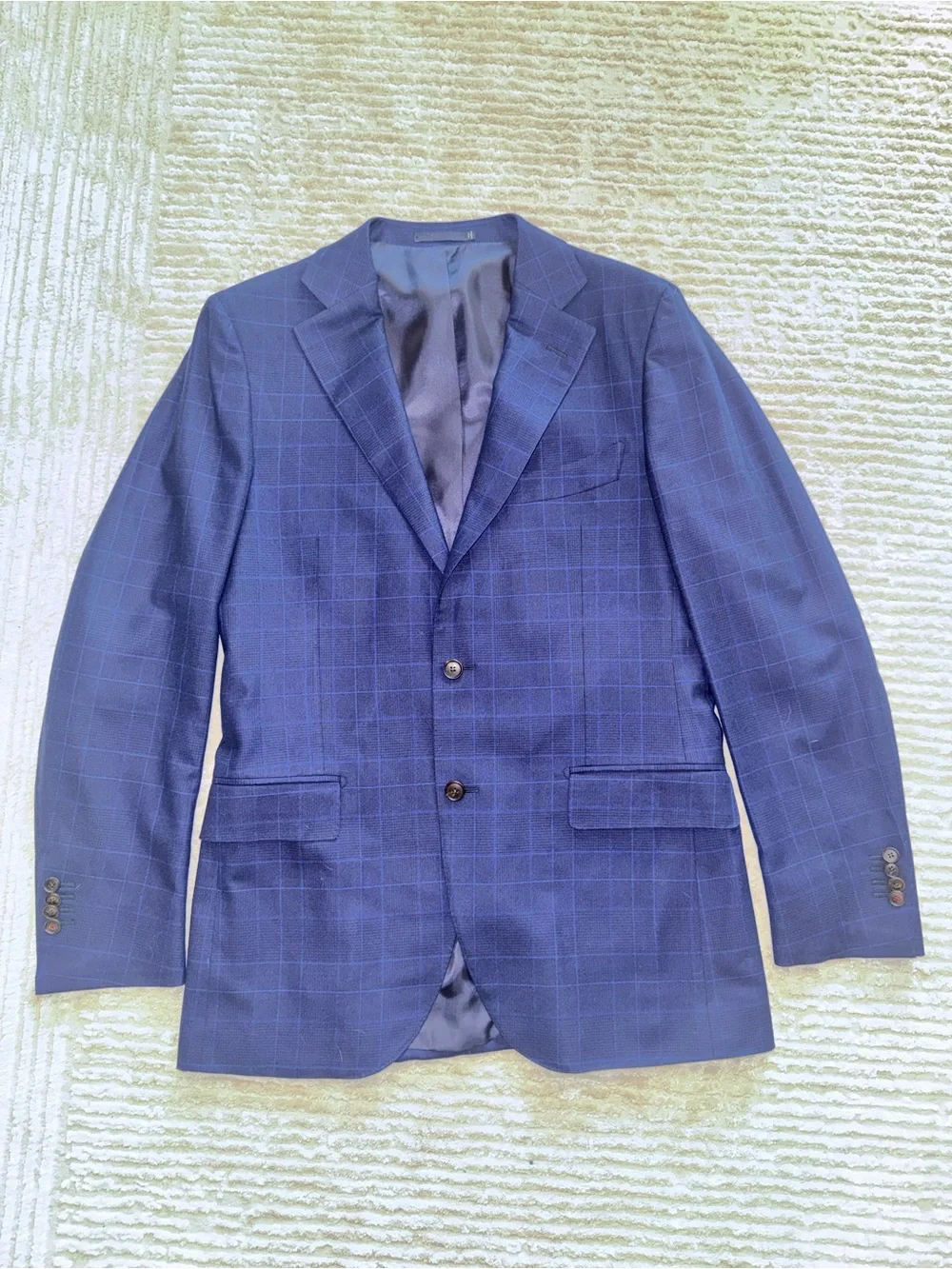 Suitsupply Navy Windowpane Two-Piece Suit